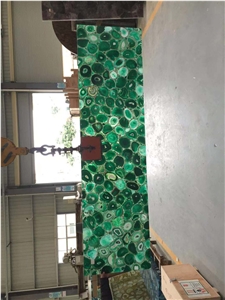 green semiprecious stone wall slab agate gemstone panel